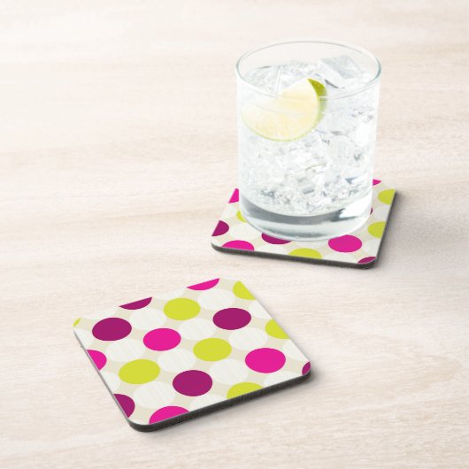 Polka Dots Getränkeuntersetzer (Rechte Seite)