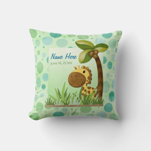 Polka Dots Giraffe Keepake Pillow Kissen (Vorderseite)