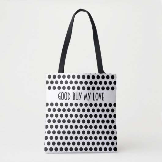 Polka Dots Gittermuster weiß + Ihr Backgr. Tasche (Vorderseite)