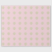 Polka Dots Glitzer Funkelnd Pastel Pink Blush Elfe Geschenkpapier (Flach)
