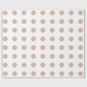 Polka Dots Glitzer White Spark Gold Bridal Wedding Geschenkpapier (Flach)
