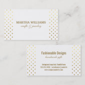 Polka Dots | Gold II Visitenkarte (Vorne/Hinten)