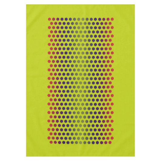 Polka Dots Gradienten grün rot blau + Ihre Ideen Tischdecke (Vorderseite)