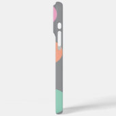 Polka Dots Gray Soft Pink Green Blue Orange Chic Case-Mate iPhone Hülle (Rückseite / Links)