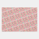 Polka Dots Green & Red Christmas Coordinated Geschenkpapier Set (Vorderseite 2)