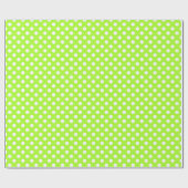 Polka Dots Green-Yellow Geschenkpapier (Flach)