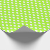 Polka Dots Green-Yellow Geschenkpapier (Ecke)