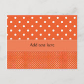 Polka Dots groß und klein TEMPLATE Postkarte (Vorderseite)