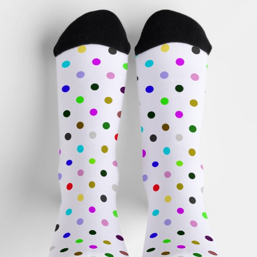 Polka Dots Halloween Clown Socken (Oben)