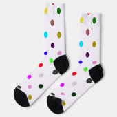Polka Dots Halloween Clown Socken (Linkes Detail)