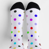 Polka Dots Halloween Clown Socken (Oben)