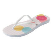 Polka Dots Happy Mother Day | Flip Flops Badesandalen (Schrägansicht)