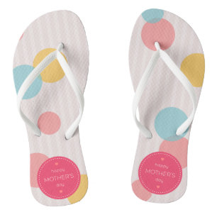 Polka Dots Happy Mother Day Flip Flops Badesandalen