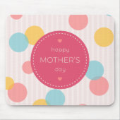 Polka Dots Happy Mother Day | Mauspad (Vorne)