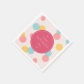Polka Dots Happy Mother Day | Napkin Serviette (Ecke)