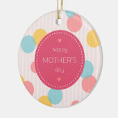 Polka Dots Happy Mother Day | Ornament (Links)