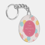 Polka Dots Happy Mother Day | SCHLÜSSELANHÄNGER (Vorderseite links)