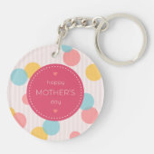 Polka Dots Happy Mother Day | SCHLÜSSELANHÄNGER (Rückseite)