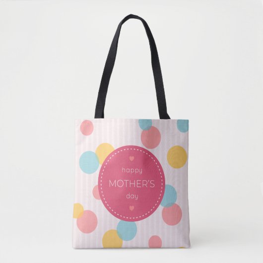 Polka Dots Happy Mother Day | Tasche (Vorderseite)