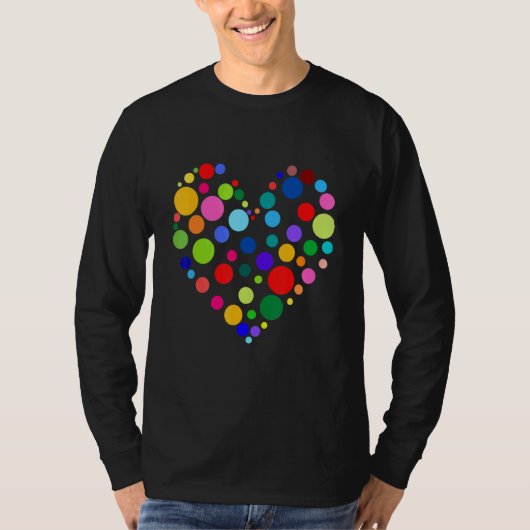 Polka Dots Heart T-Shirt (Vorderseite)