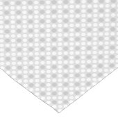 Polka dots hellgrau modisch kurzer tischläufer (Ecke)