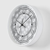 Polka dots hellgrau modisch uhr (Winkel)