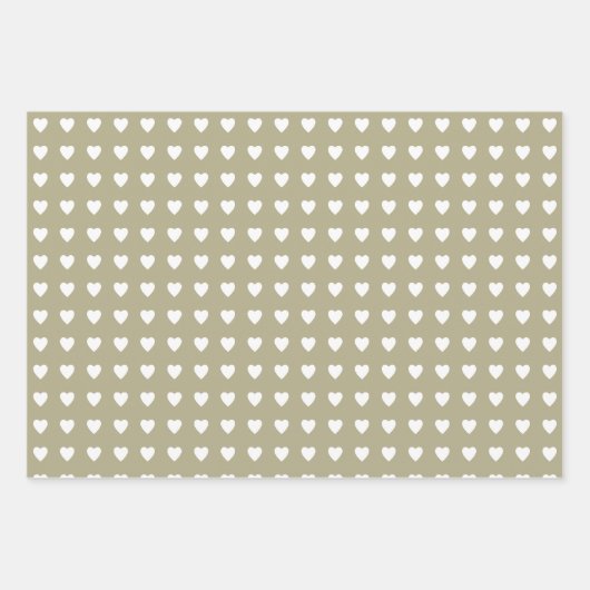 Polka dots herz geschenkpapier set (Vorderseite 3)