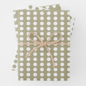 Polka dots herz geschenkpapier set (Beispiel)
