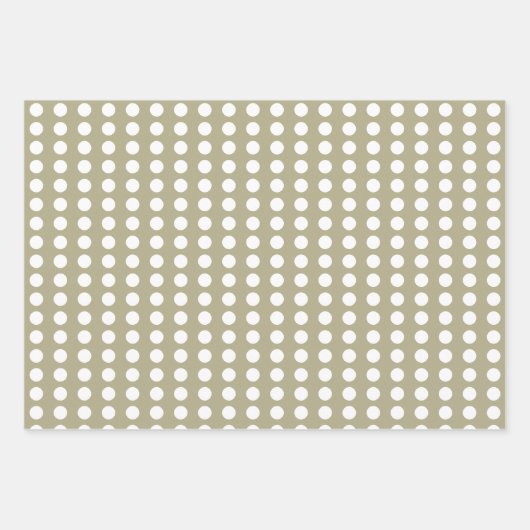 Polka dots herz geschenkpapier set (Vorderseite)