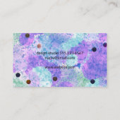 Polka Dots | Hintergrund künstlerischer Textur Visitenkarte (Rückseite)