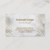 Polka Dots | Hintergrund Visitenkarte (Rückseite)