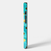 Polka Dots Imitate Gold und Türkis Wasserfarben Fa Case-Mate iPhone Hülle (Rückseite / Links)