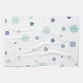 Polka Dots in blau und grün Küchentuch