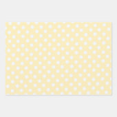 polka dots in butter  yellow geschenkpapier set (Vorderseite 3)
