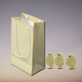 polka dots in butter  yellow kleine geschenktüte