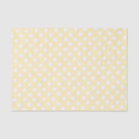 polka dots in butter  yellow seidenpapier (Vorderseite)