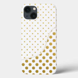 Polka Dots in Gold und Weiß Case-Mate iPhone Hülle