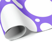 Polka Dots in Lila & weiß Geschenkpapier (Rolleneckpunkt)