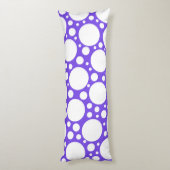 Polka Dots in Lila & weiß Seitenschläferkissen (Rückseite (Vertikal))
