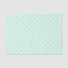 polka dots in pastel mint green seidenpapier