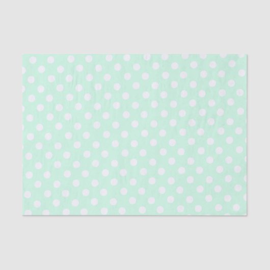 polka dots in pastel mint green seidenpapier (Vorderseite)