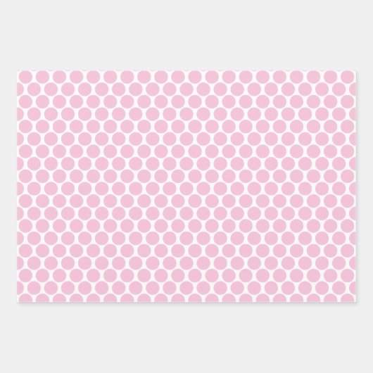 Polka Dots in Rosa, Blau und Lavendel Geschenkpapier Set (Vorderseite 2)