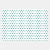 Polka Dots in Rosa, Blau und Lavendel Geschenkpapier Set (Vorderseite 3)