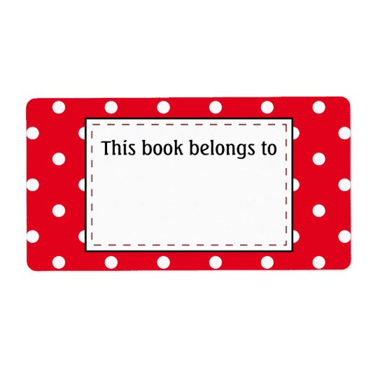 Polka Dots in Rot und Weiß (Vorne)