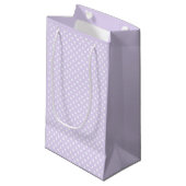 polka dots in  soft lavender kleine geschenktüte (Vorderseite Schrägansicht)