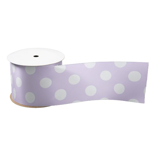 polka dots in  soft lavender satinband (Spule)