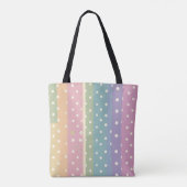 Polka dots in striped pastel shades  tasche (Rückseite)