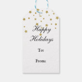 Polka Dots Joy Gift Tags Geschenkanhänger (Rückseite)