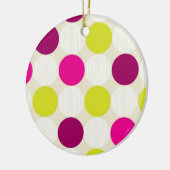 Polka Dots Keramik Ornament (Links)