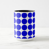 Polka Dots -Königsblau Tasse (Zentrum)